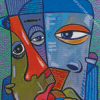 African Abstract People Faces Diamond Painting