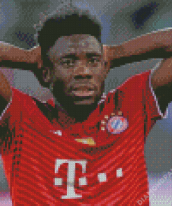 Alphonso Davies Football Player Diamond Painting