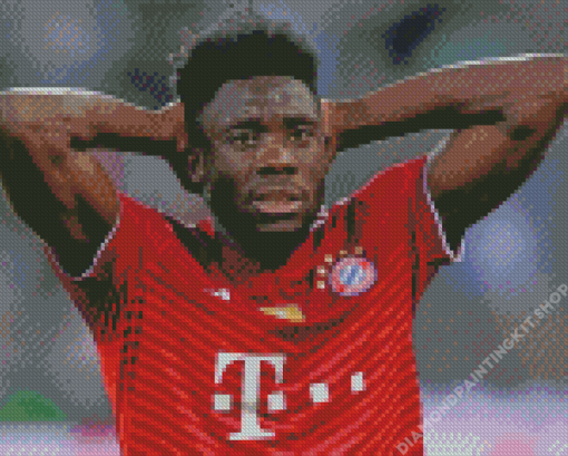 Alphonso Davies Football Player Diamond Painting