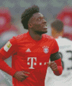 Alphonso Davies Player Diamond Painting