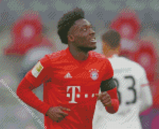 Alphonso Davies Player Diamond Painting