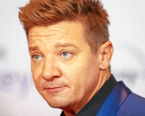 The American Actor Jeremy Renner Diamond Painting