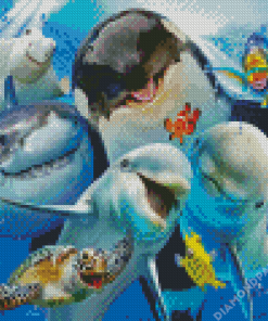 Animal Fish Selfie Diamond Painting