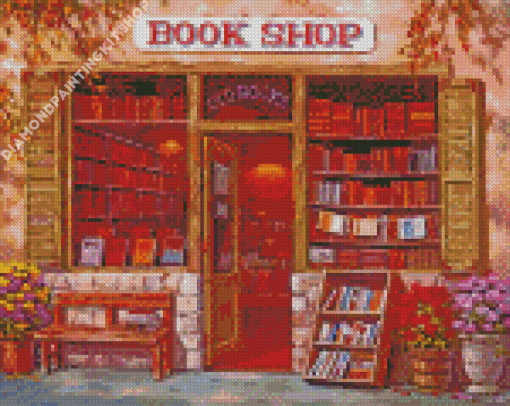 Antique Books Shop Diamond Painting