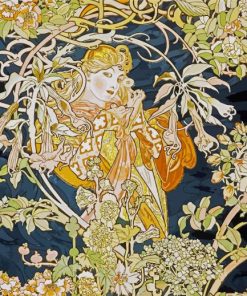 Aesthetic Art Nouveau Ivy Diamond Painting