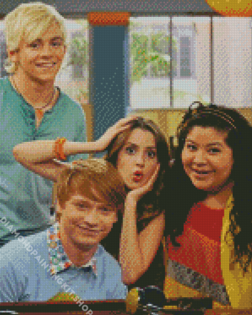 Austin And Ally Sitcom Characters Diamond Painting