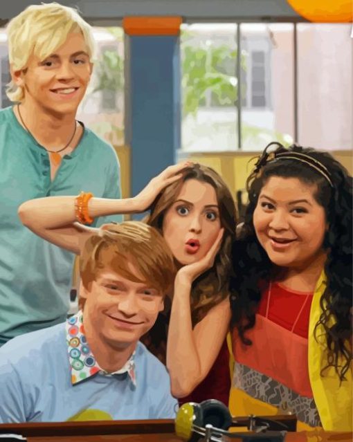 Austin And Ally Sitcom Characters Diamond Painting