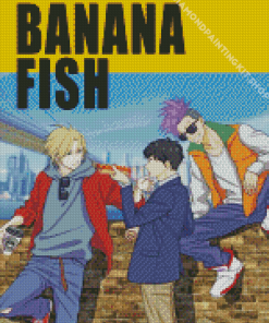 Banana Fish Characters Diamond Painting