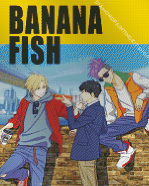 Banana Fish Characters Diamond Painting