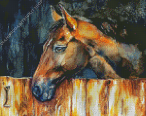 Barn Horse Diamond Painting