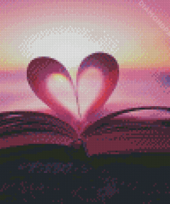 Book With Heart Diamond Painting