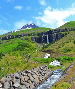 Beautiful Mountain Stream Diamond Painting