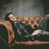 Ben Barnes On Sofa Diamond Painting