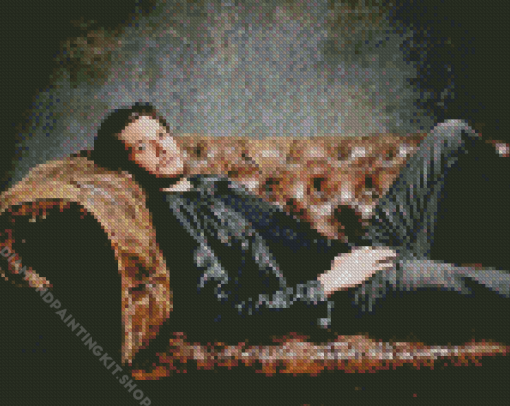 Ben Barnes On Sofa Diamond Painting