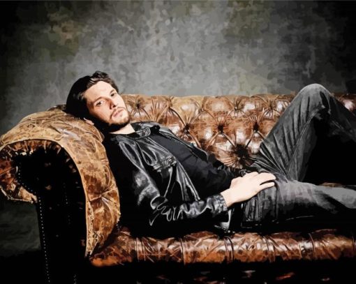 Ben Barnes On Sofa Diamond Painting