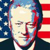 Bill Clinton Pop Art Diamond Painting