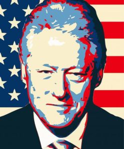 Bill Clinton Pop Art Diamond Painting