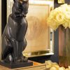 Black Art Deco Cat Diamond Painting