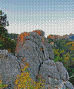 Black Hills Mountains View Diamond Painting