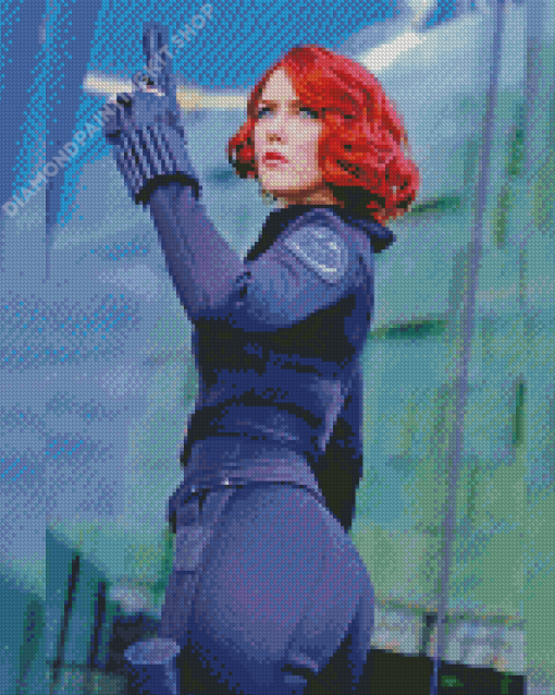 Black Widow Natasha Romanoff Character Diamond Painting