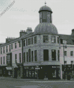 Black And White Cupar Streets Diamond Painting