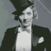 Black And White Marlene Dietrich Diamond Painting