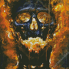 Blazing Skull Diamond Painting