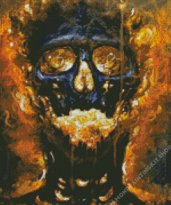 Blazing Skull Diamond Painting