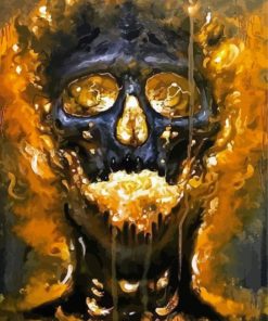 Blazing Skull Diamond Painting