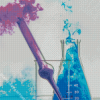 Blue Purple Chemistry Diamond Painting