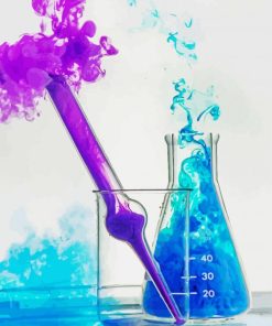 Blue Purple Chemistry Diamond Painting