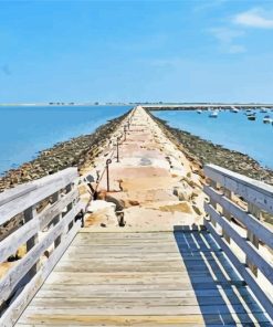 Boardwalk Plymouth Massachusetts Diamond Painting