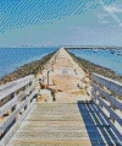 Boardwalk Plymouth Massachusetts Diamond Painting