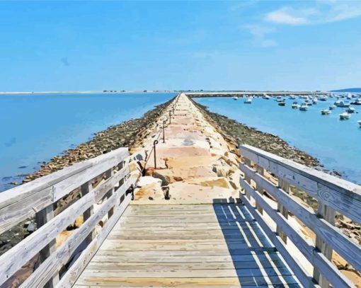 Boardwalk Plymouth Massachusetts Diamond Painting