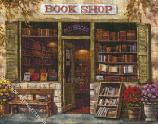 Books Shop Diamond Painting