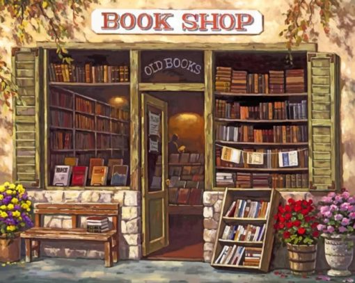 Books Shop Diamond Painting