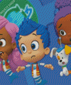 Bubble Guppies Cartoon Characters Diamond Painting