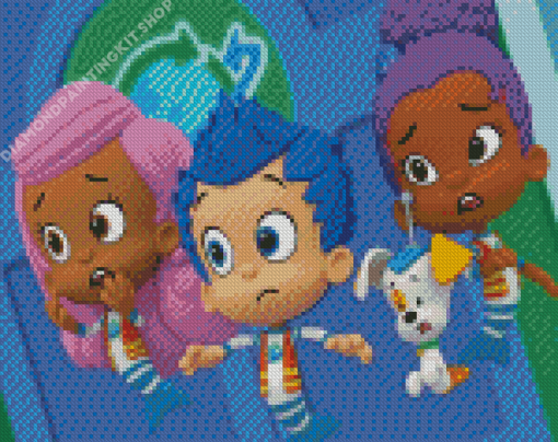 Bubble Guppies Cartoon Characters Diamond Painting