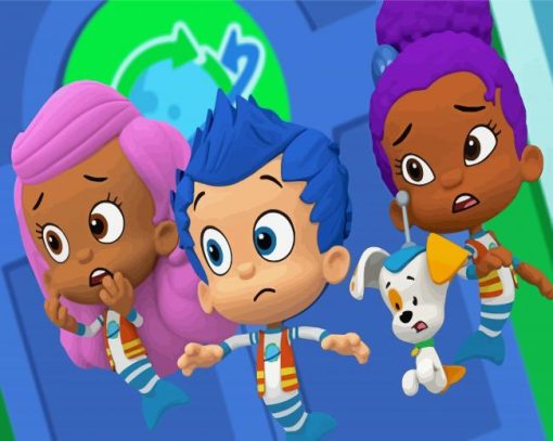 Bubble Guppies Cartoon Characters Diamond Painting