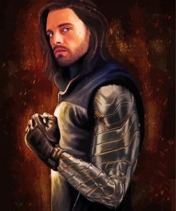 Bucky Barnes Sebastian Stan Diamond Painting