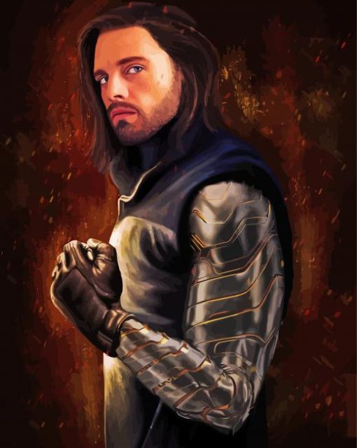 Bucky Barnes Sebastian Stan Diamond Painting