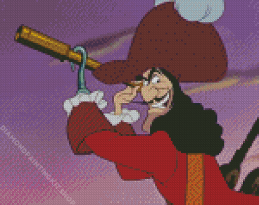 Captain Hook Character Diamond Painting