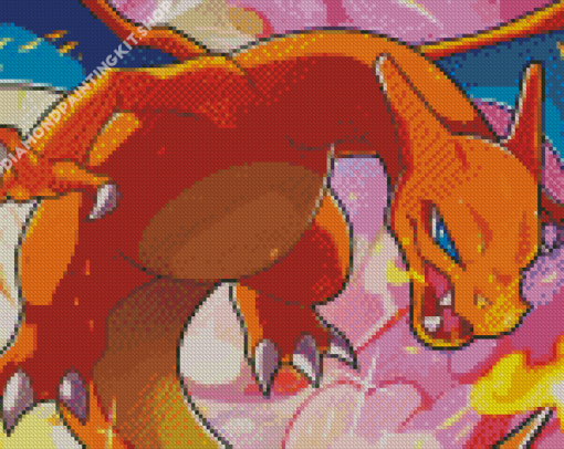 Aesthetic Charizard Pokemon Diamond Painting