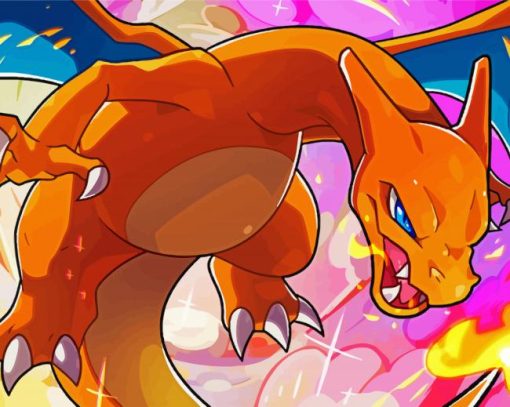 Aesthetic Charizard Pokemon Diamond Painting