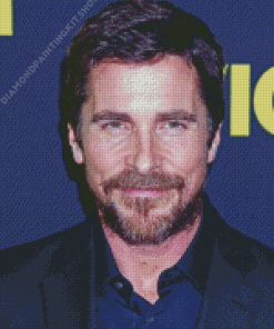 Christian Bale Smiling Diamond Painting