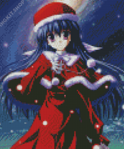 Christmas Anime Girl Diamond Painting