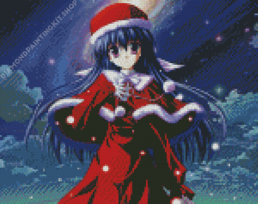 Christmas Anime Girl Diamond Painting