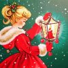 Christmas Girl Diamond Painting