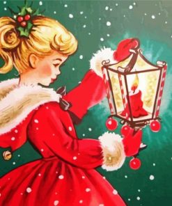 Christmas Girl Diamond Painting