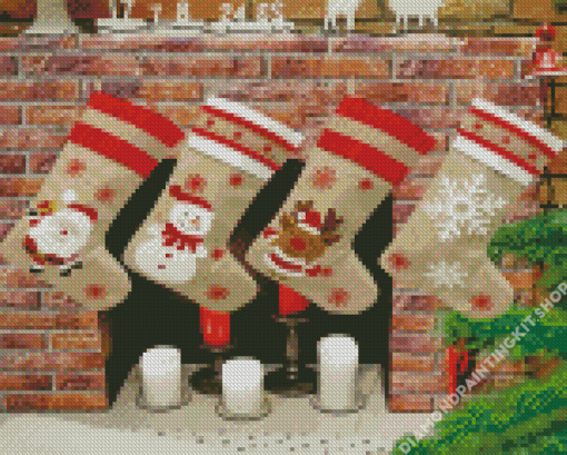 Christmas Stockings Decoration Diamond Painting